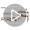 Tribesigns Rustic Brown Solid Wood 2-Tier End Table with Storage Shelves - Slim Farmhouse Side Table for Couch & Bedroom - Variation of THIS listing