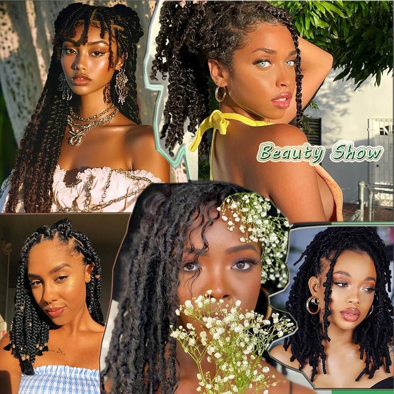 22 Inch Afro Kinkys Bulk Human Hair 100% 4C Dreadlock Extensions, 30g per Pack - Natural Black (Variation: Black+22 Inch-30g)