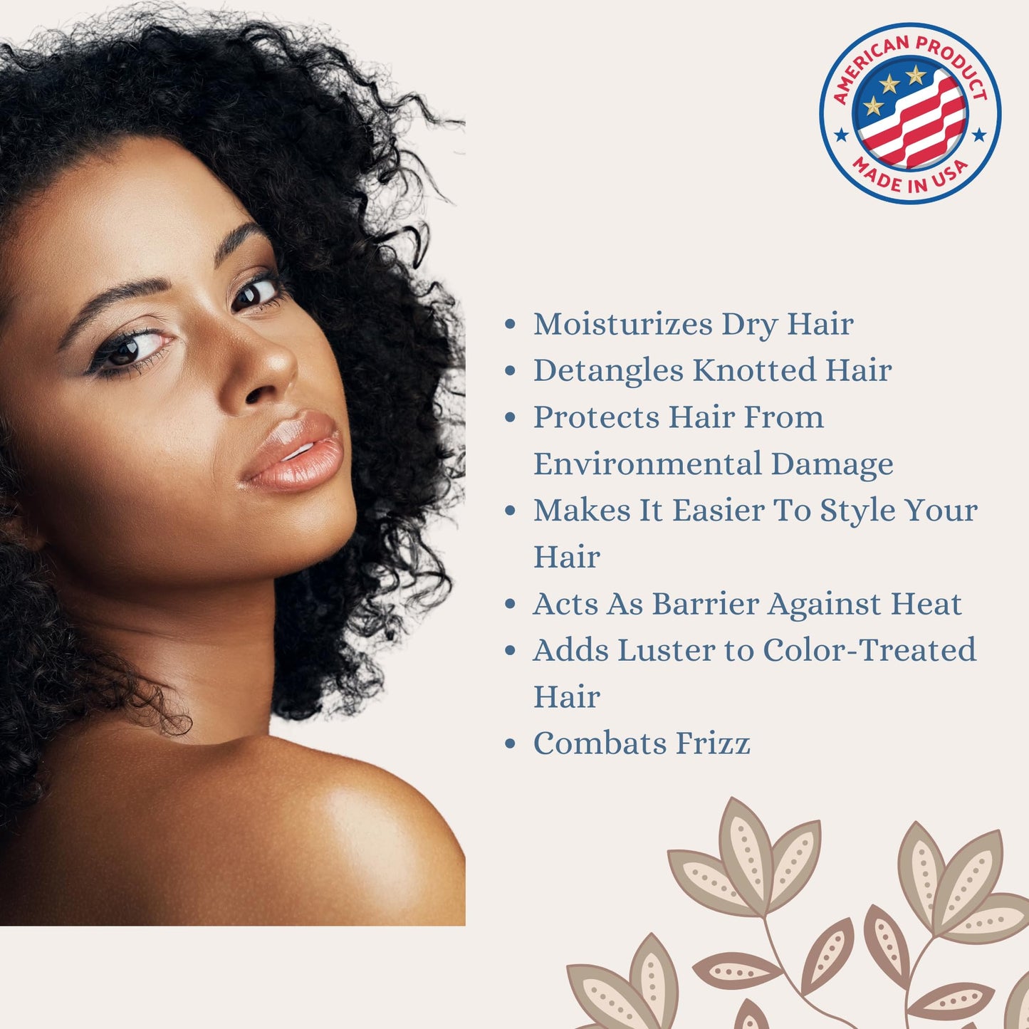 t.botanicals Chebe Leave In Conditioner Hair Growth with Provitamin B5, Thickening Strengthening Chebe Butter, Chebe Powder, Chebe Oil, Silk Amino Acids, Collagen (Lavender, 4 Ounce)