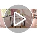 Black Corner Desk with Outlets and USB Ports - Small Space Triangle Table with Storage