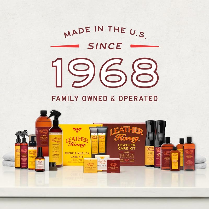 Leather Honey Leather Conditioner 32 Fl Oz - Non-Toxic, Made in USA Since 1968