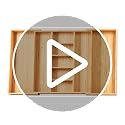 Adjustable Bamboo Kitchen Drawer Organizer for Utensils - For Utensil 19-33 Inches, Extra Large Expandable Cutlery Tray