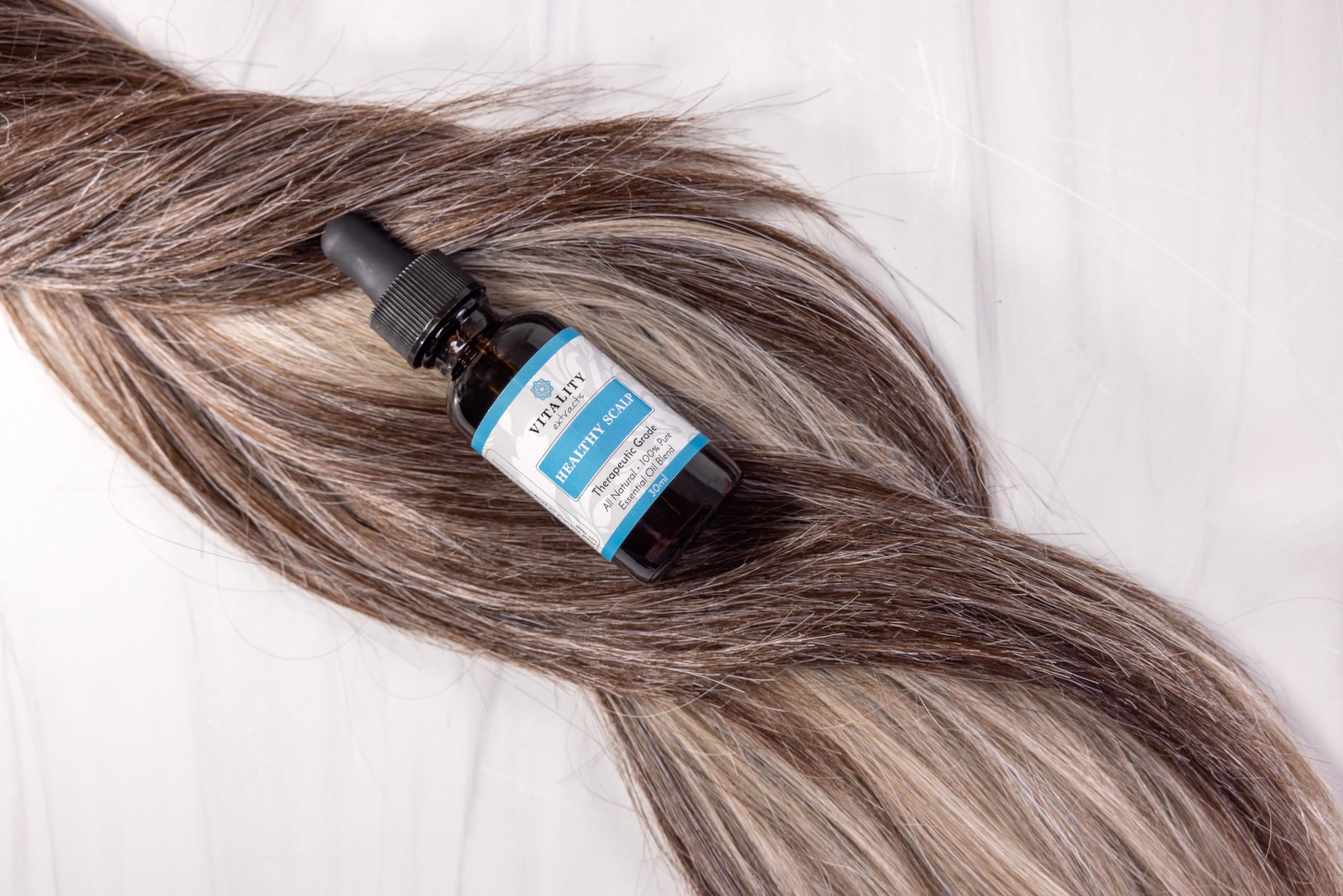 Vitality Extracts Healthy Scalp Essential Oil Blend - 30ml, Cleanse, Hair Growth, Amla Oil, Ayurvedic, Hair Repair, Strengthening, Rejuvenate, Luster & Shine