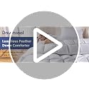 Oversized King Size Feather Comforter - 100% Cotton White Bed Duvet