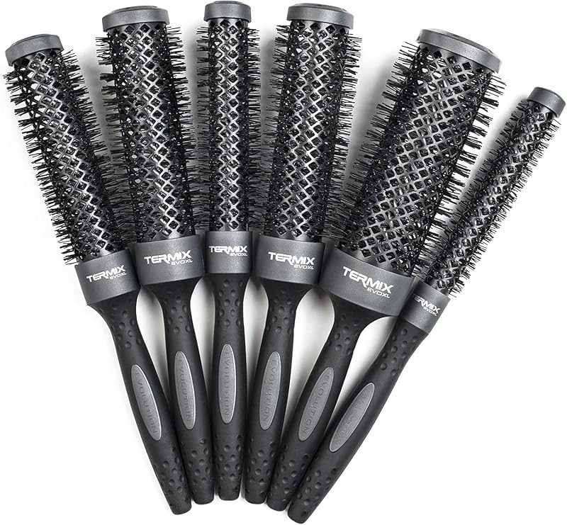 Termix Evolution XL Round Hairbrush with Ionized Fibres - 23 mm, 3 cm Extra Surface for Faster Drying