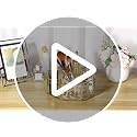 Hipiwe Octagon 360° Rotating Glass Makeup Organizer with 5 Slots - Gold Frame