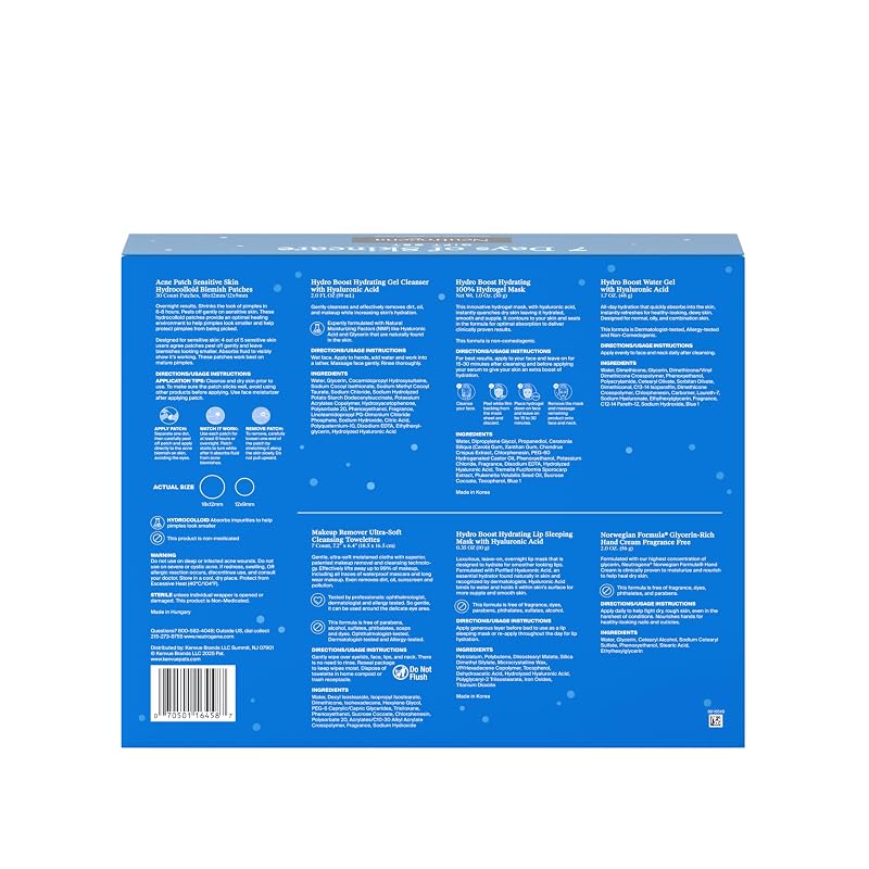 Neutrogena 7 Days of Skincare Gift Set – Travel Size & 7 Essentials (Variation of THIS listing)