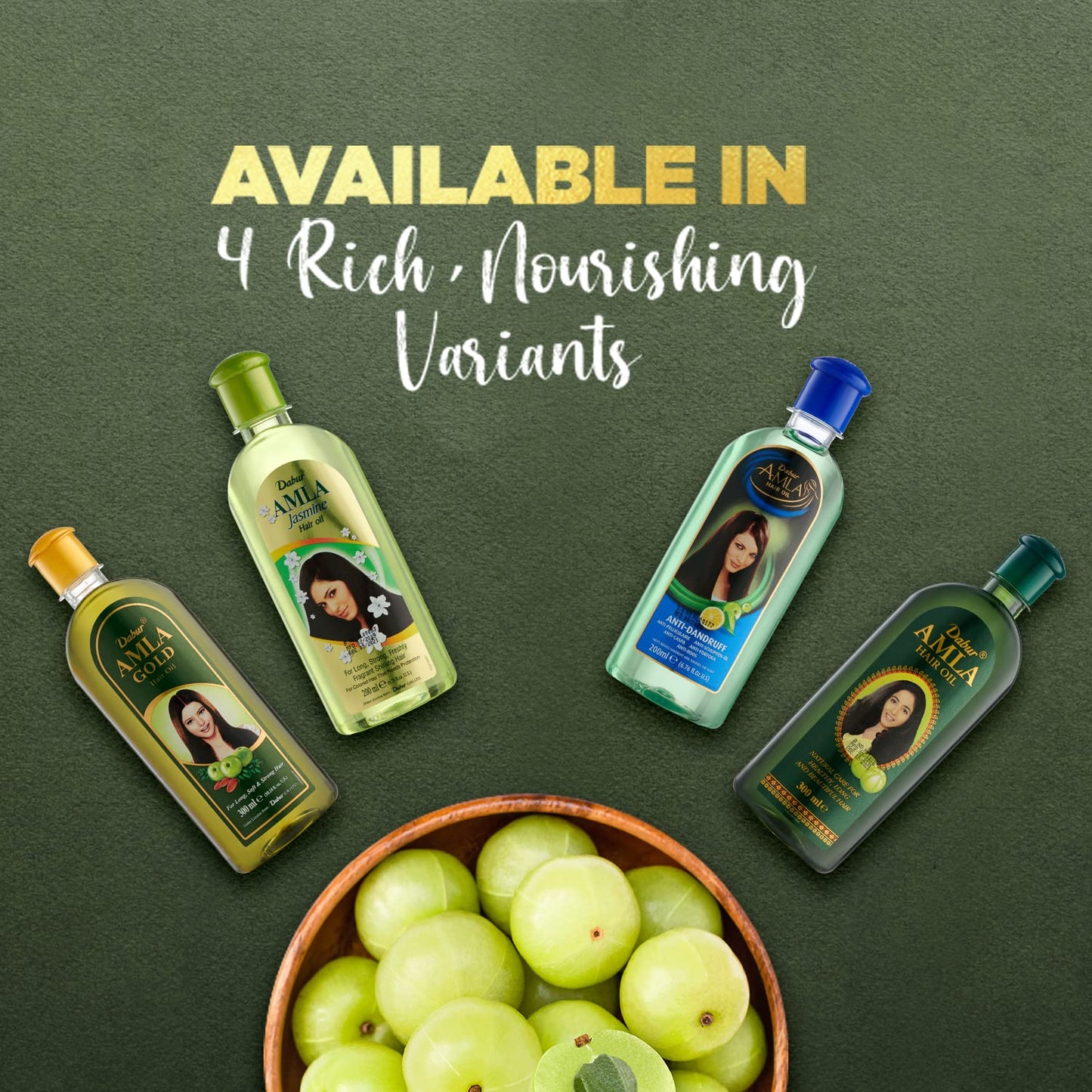 Vatika Naturals Amla Hair Oil – Nourishing Herbal Hair Oil for Stronger, Thicker & Shinier Hair – Enriched with Amla Extracts to Reduce Hair Fall, Strengthen Roots & Promote Healthy Growth – 300ml