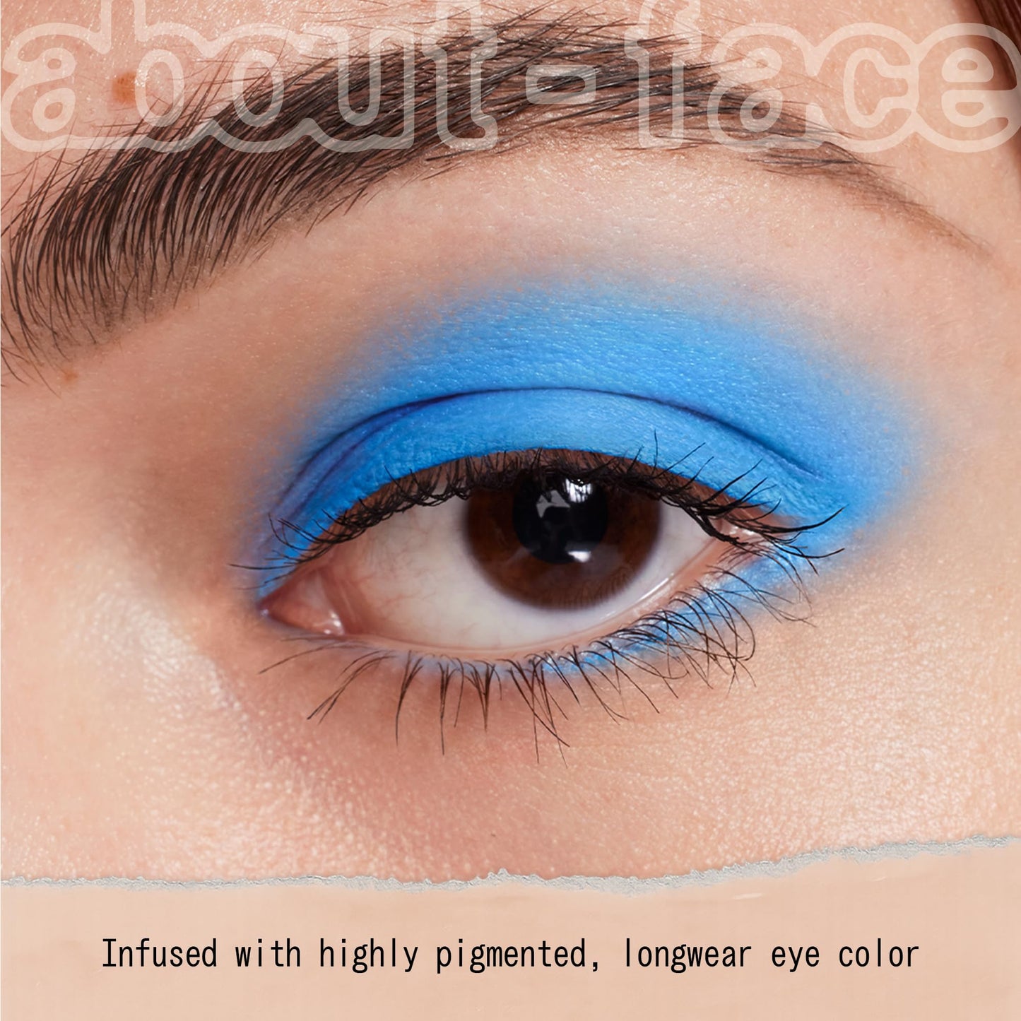 about-face Matte Fluid Eye Paint Blue Monday – High-Pigment Liquid Eyeshadow, Long-Lasting, No-Budge Matte Finish, Vegan & Cruelty-Free (Bright Blue)