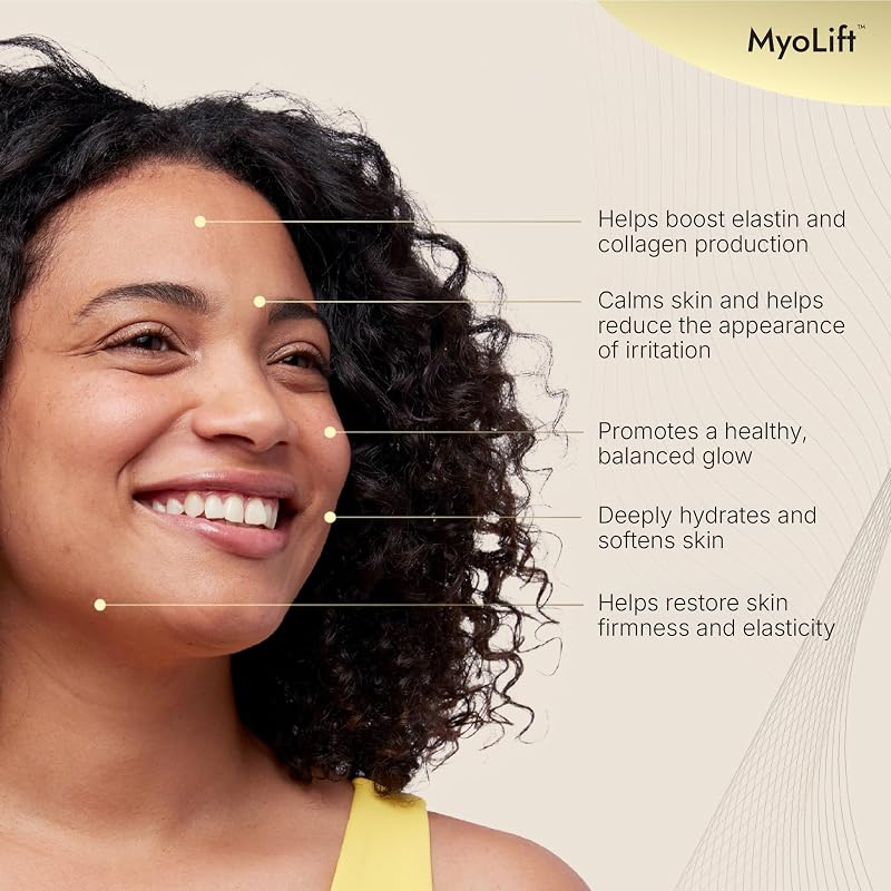 MyoLift Cell Renewal Peptide Mask (EGF) – 2 Pack Bio-Cellulose Face Mask, Niacinamide & Hyaluronic Acid