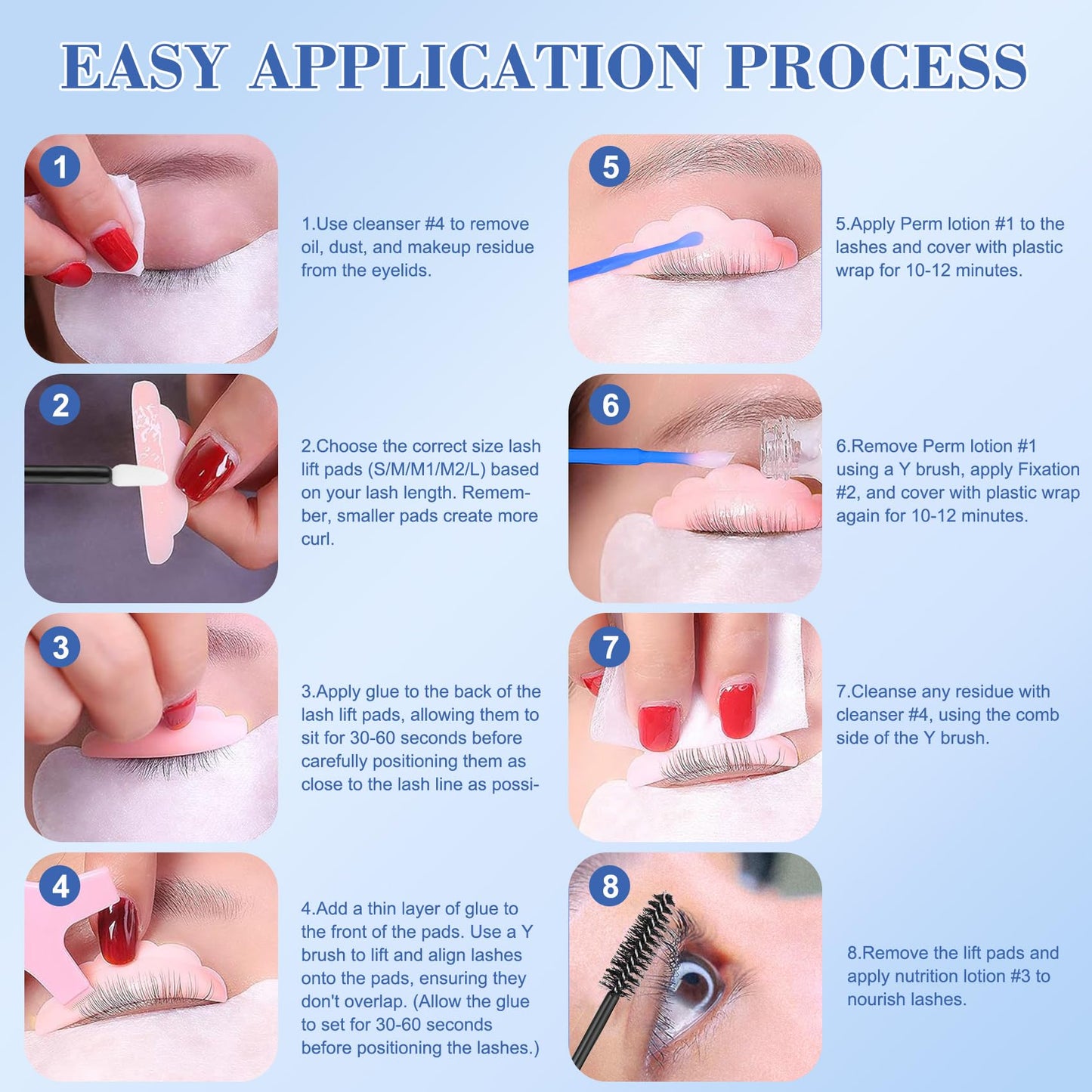 Lash Lift Kit, Eyelash Perm Kit for Natural Curling, Professional Eyelash Lift Kit for Long-Lasting Curl, Black Eyebrows & Eyelashes Color Kit, DIY Lash Lamination Set for Salon & Home Use