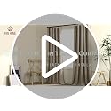 RYB HOME 3-in-1 Soundproof Blackout Linen Curtains, 52 x 84 inches, Taupe, Pack of 2
