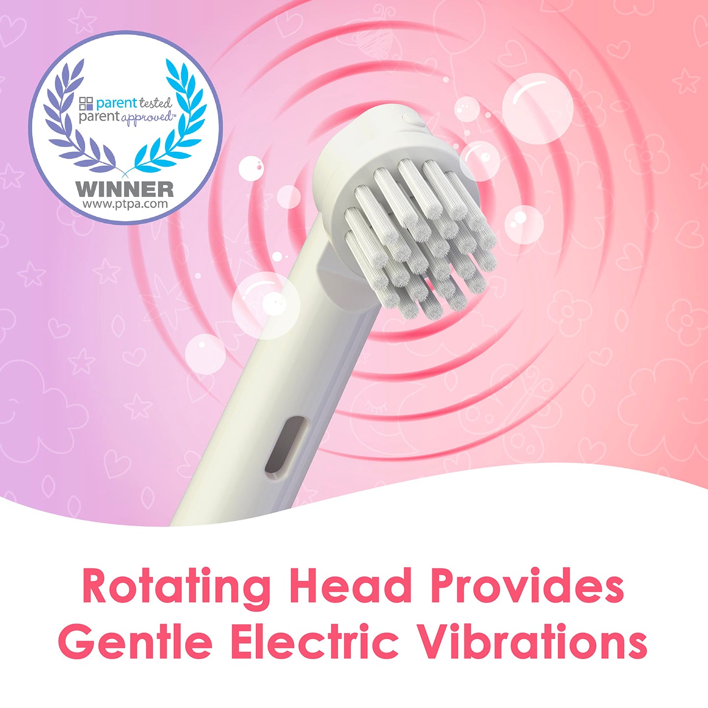 Brusheez Kids’ Electric Toothbrush Set - Safe & Effective for Ages 3+ - Parent Tested & Approved with Gentle Bristles, 2 Brush Heads, Rinse Cup, 2-Minute Timer, & Storage Base (Sparkle The Unicorn)