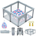 Foldable Baby Playpen 50x50 Inches - Portable Indoor Outdoor Safety Fence