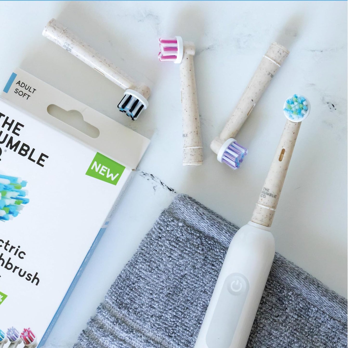 Electric Toothbrush Replacement Heads for Oral-B – 4-Pack, Plaque Removal & Fresh Breath