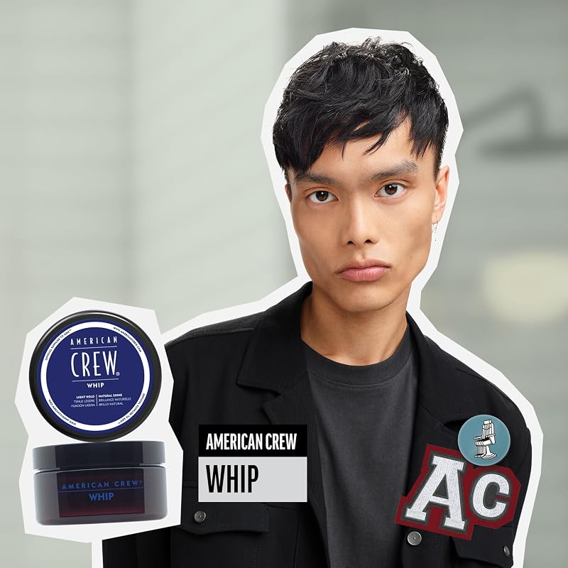 Whip Styling Cream for Men — Light Hold, Natural Shine, 3 oz