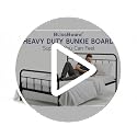 King Bunkie Board 76 x 80 in with Zipper-Connected Support - BlissBoard