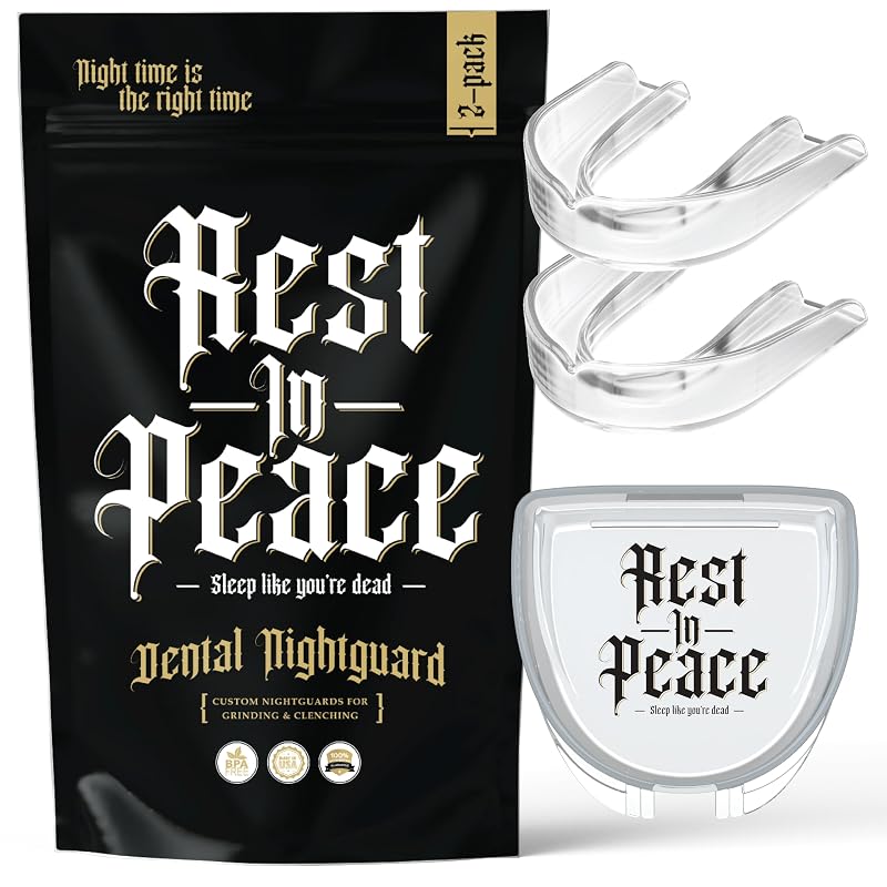 Rest in Peace Night Guard for Grinding & Clenching - 2-Pack, Clear