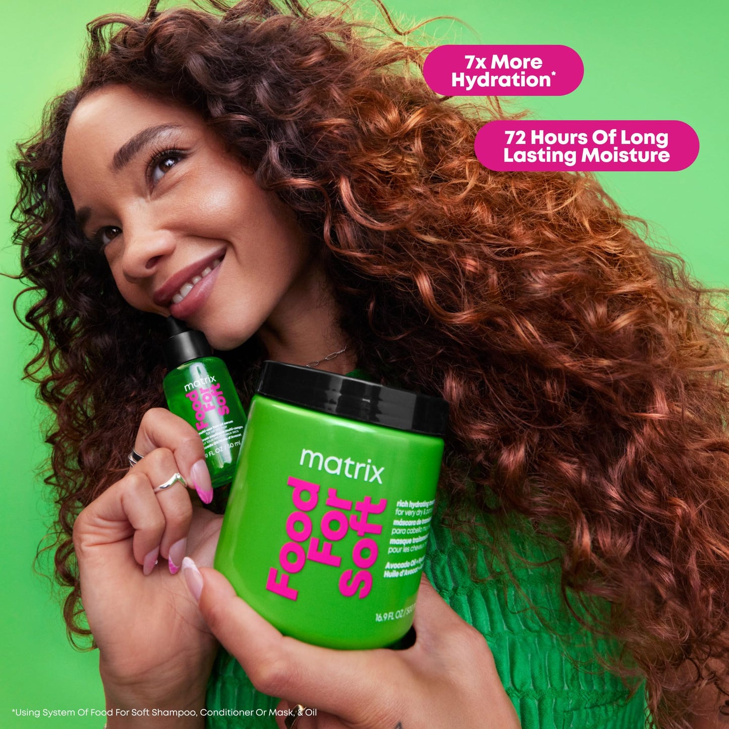 Matrix Food For Soft Rich Hydrating Treatment Mask For Dry and Brittle Hair - Moisturizes, Softens and Smooths, With Avocado Oil & Hyaluronic Acid, 16.9 Fl Oz
