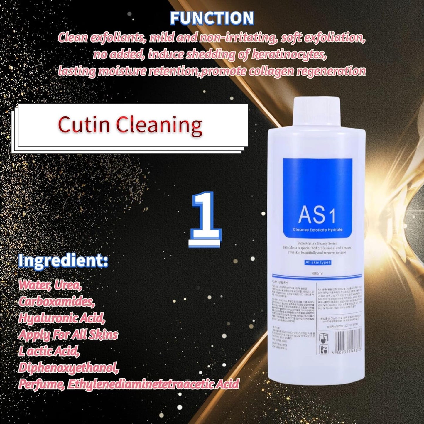 Aqua Peeling Solution - Top Salon Skin Scrub for Hydration & Exfoliation (40 fl oz)