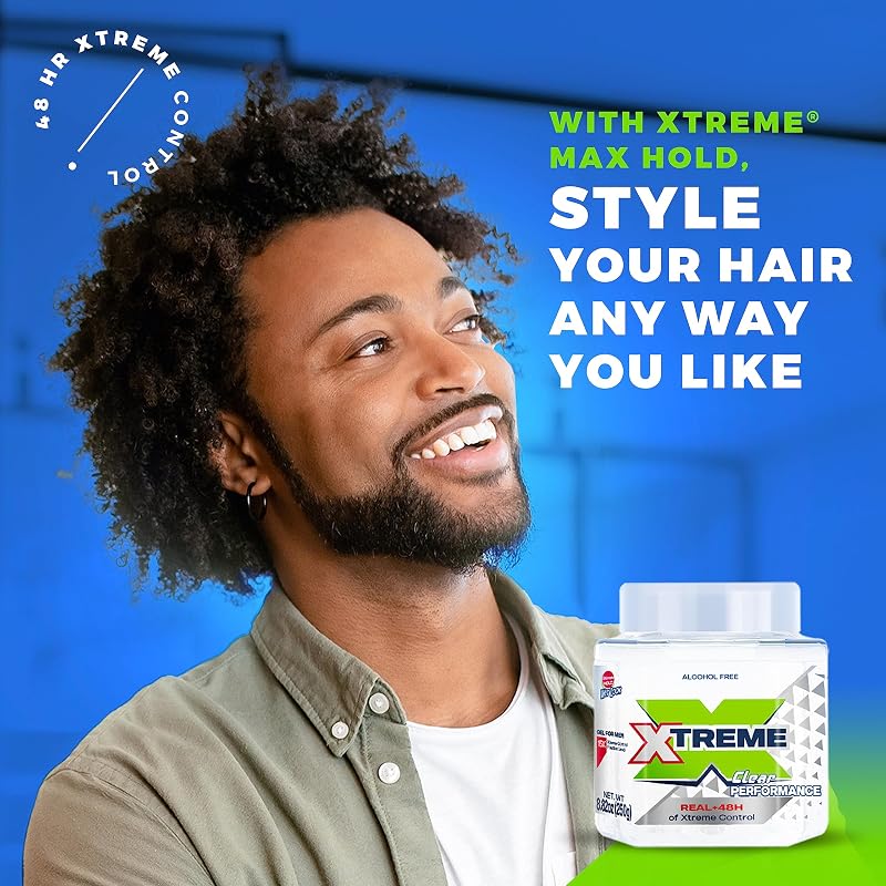 Xtreme Performance Hair Gel Aloe Vera 8.82 oz (Pack of 12) - Extra Strong Hold