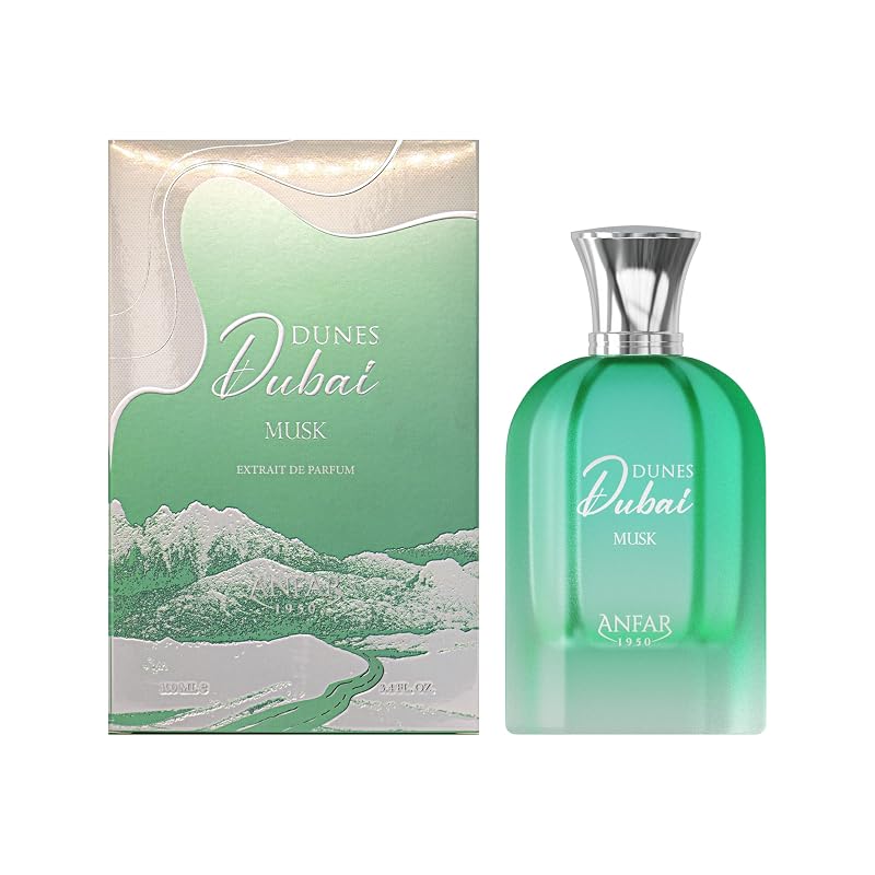 Dunes Dubai Musk Extrait de Parfum for Men & Women, Floral Gourmand 3.4 oz