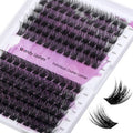 Lash Clusters Individual Lashes C/D Curl Cluster Lash Wide-stem Eyelashes Cluster 12-16mm Thin Band Cluster Lashes Soft Wispy Clusters Comfortable Lash Clusters (Natural/Volume+-0.07D, 12-16mm Mixed)