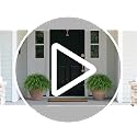Artificial Boston Fern Plants Set for Front Porch Decor - Green, 17 Inch