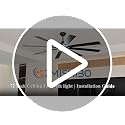 52-Inch Ceiling Fan with Lights and Remote Control - Black & Walnut Variation