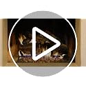 Large 6-Piece White Birch Ceramic Gas Fireplace Logs for Indoor & Outdoor Fire Pits