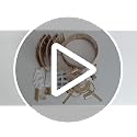 Gold Boho Caged Ceiling Fan with Light Flush Mount - Handwoven Rattan Fandelier