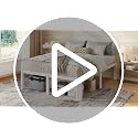 Full Size Metal Bed Frame 14 Inch Tall with Rounded Corners - White, Includes Variation: White / Full