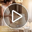 Wedding Cake Cutting Set with Crystal Champagne Flutes - Silver Variation