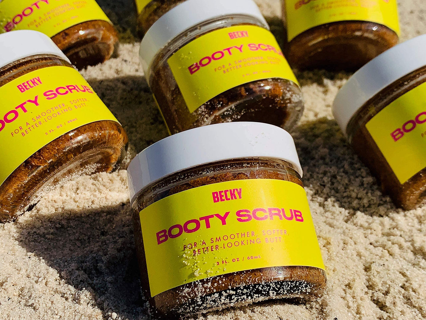 Becky | Natural Walnut Scrub + Exfoliator for Smooth Skin – Reduces Cellulite, Stretch Marks, Bikini Bumps, and Dry Skin | For Butt, Thighs, Legs, and Body
