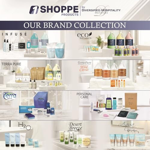 100 Pack 1 oz Travel Shampoo Bottles - White Tea & Coconut Hotel Toiletries Variation of THIS listing