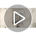 JENBELY 30x36 Inch Gold Bathroom Mirror Brushed Brass Rectangular with Rounded Corners - Light Gold