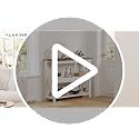 Vilaxing 3-Tier Wood Entryway Table 41.3" Console Shelf White