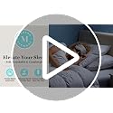 Queen Size All Season White Goose Feather & Down Fiber Comforter - Hypoallergenic