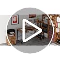 IRONCK Computer Desk 47" with Power Outlet and Storage Shelves,Rustic
