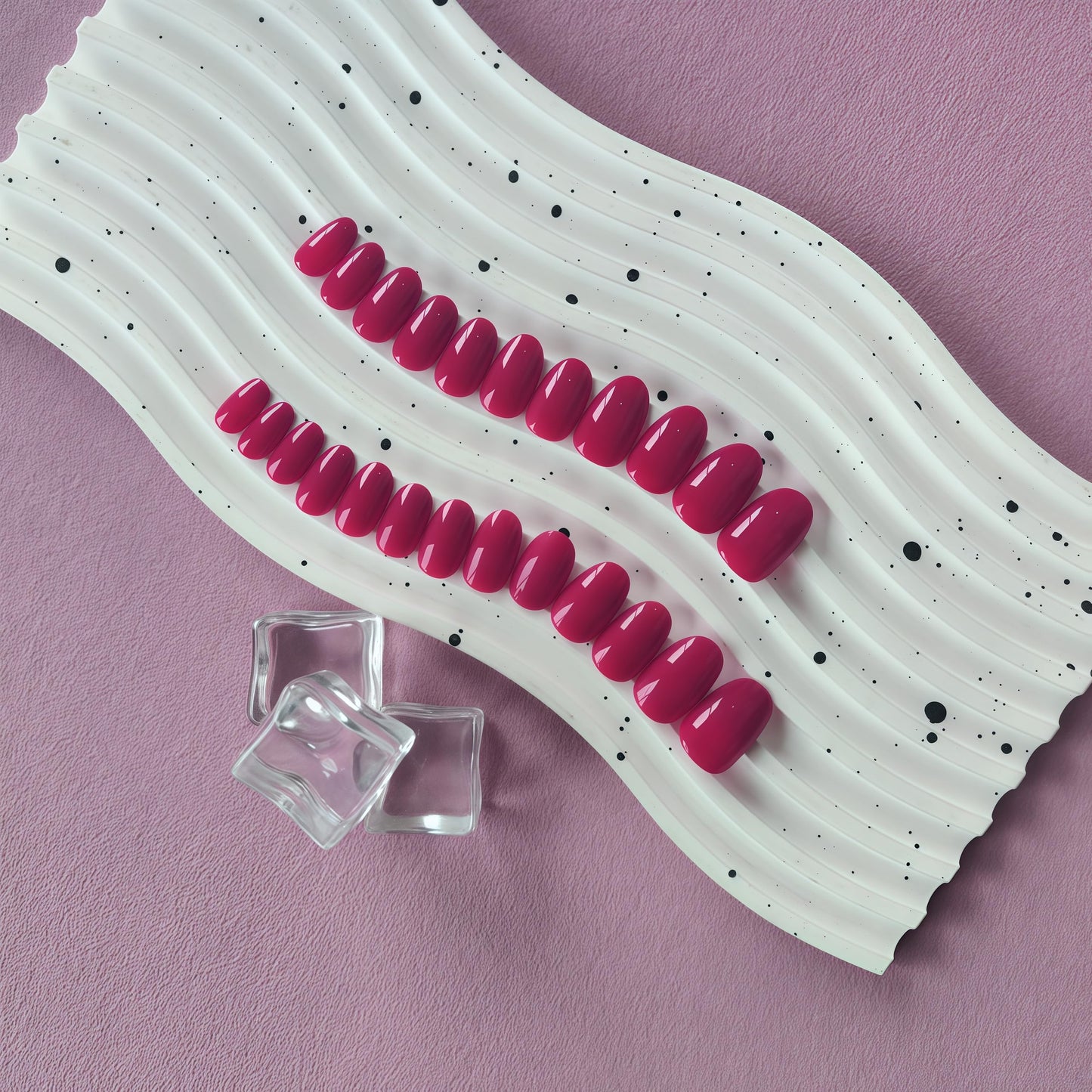 KQueenest Dark Purple Press On Nails Short Oval - Acrylic Press On Nails with Glue, Almond Short Fake Nails Press ons, Glossy Opaque Plum Color, Reusable Soft Gel Glue on Nails for Women, 24 Pcs