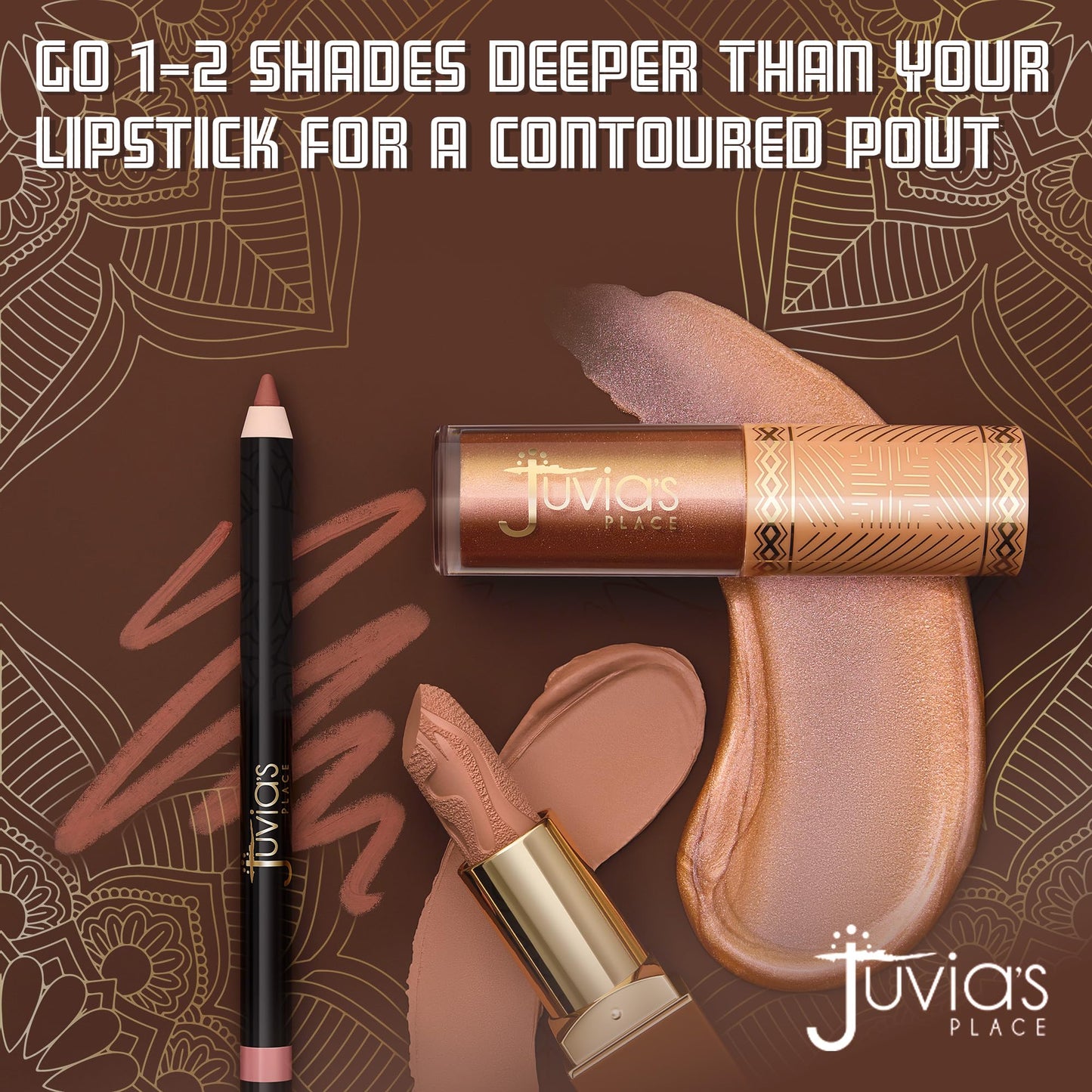 Juvia's Place Long Wear Lip Pencil – Snapped – Waterproof & Kiss-proof, Long Lasting Lip Liner, Smooth Makeup Application - Soft Matte Finish Base for Lipstick - 13 Hours of Wear for Everyday Use