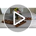 10 Pack Small Wooden Charcuterie Boards - 14 x 5.5 Inch Acacia Serving Trays