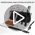 Ethyxe Purple Professional Hair Cutting Scissors Kit with Japanese Steel & Thinning Shears
