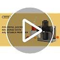 WETIE Grey 3-in-1 Cold Press Juicer with 99% Juice Yield, Touch Screen 200W