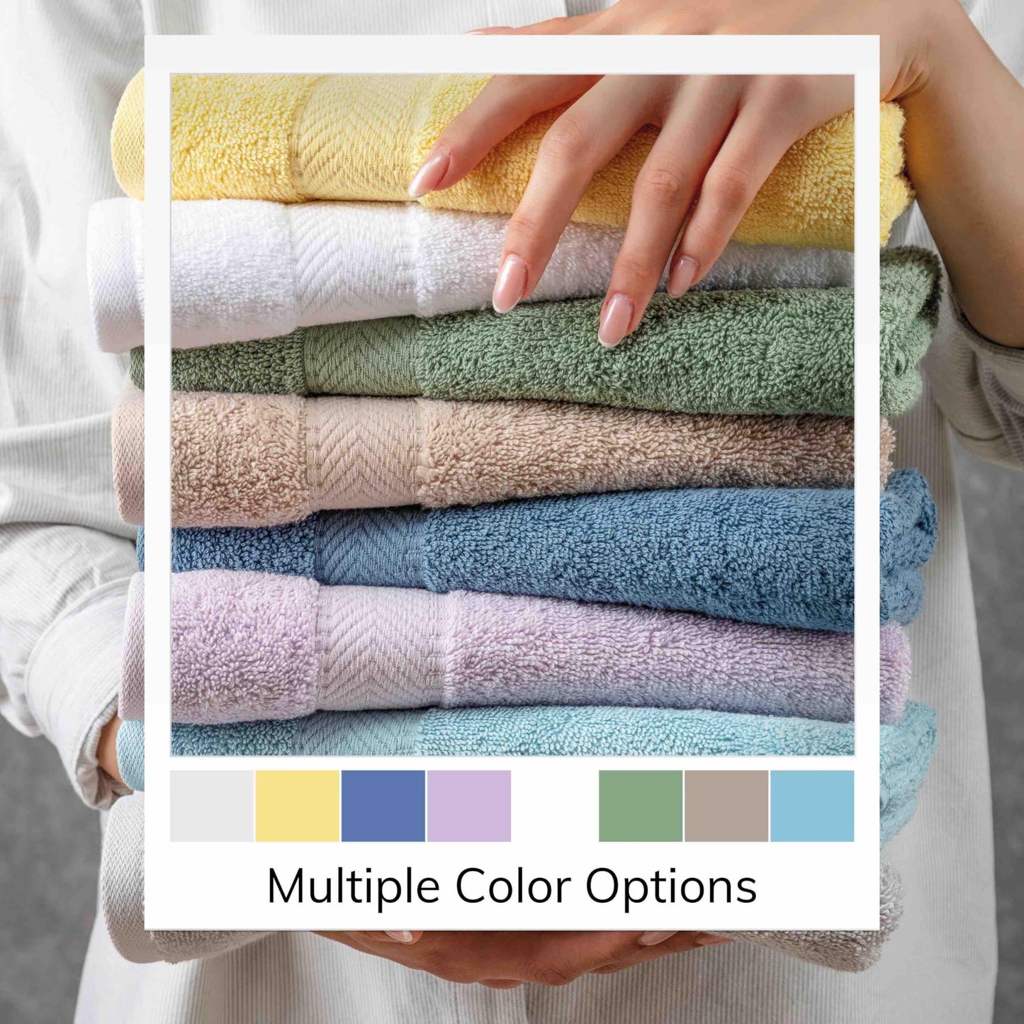 TEXTILOM Washcloths for Body and Face – Hotel and Spa Quality & Soft & Absorbent & Quick Dry Wash Cloths for Your Body – 100% Turkish Cotton Wash Clothes Towel Set of 4 (13 x 13 inches) - Blue