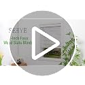 Faux Wood Blinds for Indoor Windows - 58x60 Inch White Cordless Room Darkening Shades with Crown Valance