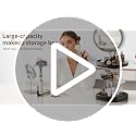 White Rotating Makeup Organizer with 5 Adjustable Tiers & Jewelry Hooks