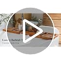 Realgulf Classic Teak Finish Adjustable Bathtub Caddy Tray Organizer