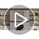 QEEIG Long Floating Wall Shelves Set of 2 - 39.4 Inch Brown MDF Shelves