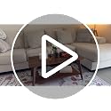VASAGLE 2-Tier Coffee Table with Storage - Tapered Legs, Chestnut Brown